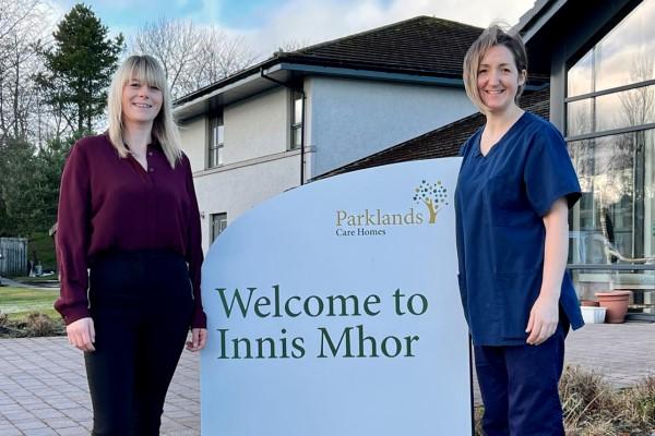 Parklands Care Home, Innes Mhor manager Kate Walker and newly appointed deputy manager, Mel Oliver