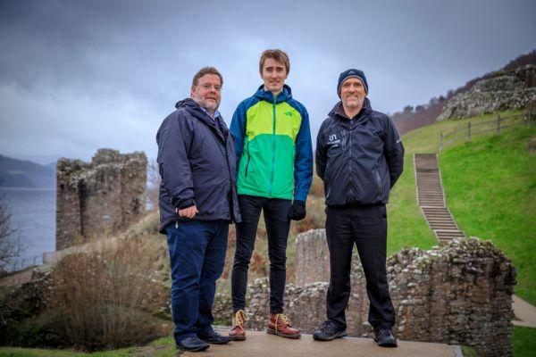 (l-r) Euan Fraser, Historic Environment Scotland; Calum Smith from Àban Outdoor; Colin Barber, Loch Ness by Jacobite