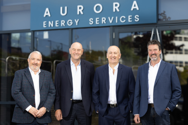 Aurora Energy Services acquire Encomara. Image left to right: Ian Cobban, Ian Donald, Doug Duguid and Malcolm Bowie.