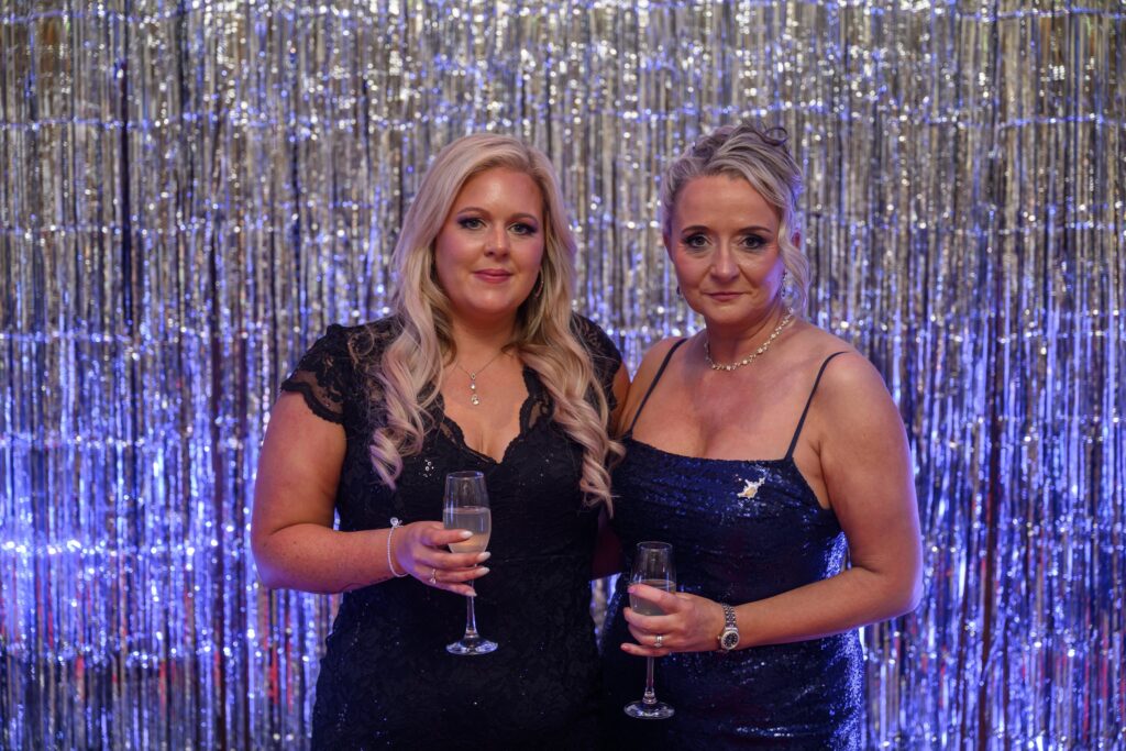 Jaqueline Brown (left) and Mary Nimmo of Archie’s Highlands fundraising committee, who organised the Moonlight Ball.