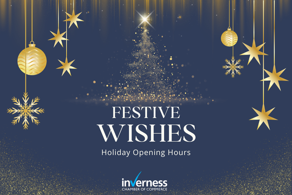 Festive Wishes from everyone at the Chamber - Festive Opening Hours