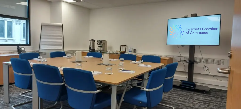 Meeting room hire at Inverness Chamber of Commerce