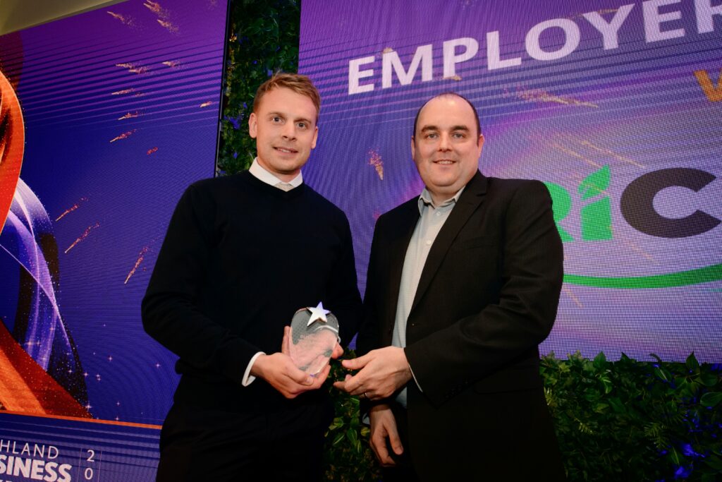 Employer of the Year 2025 winner Ri Cruden, sponsored by Azets